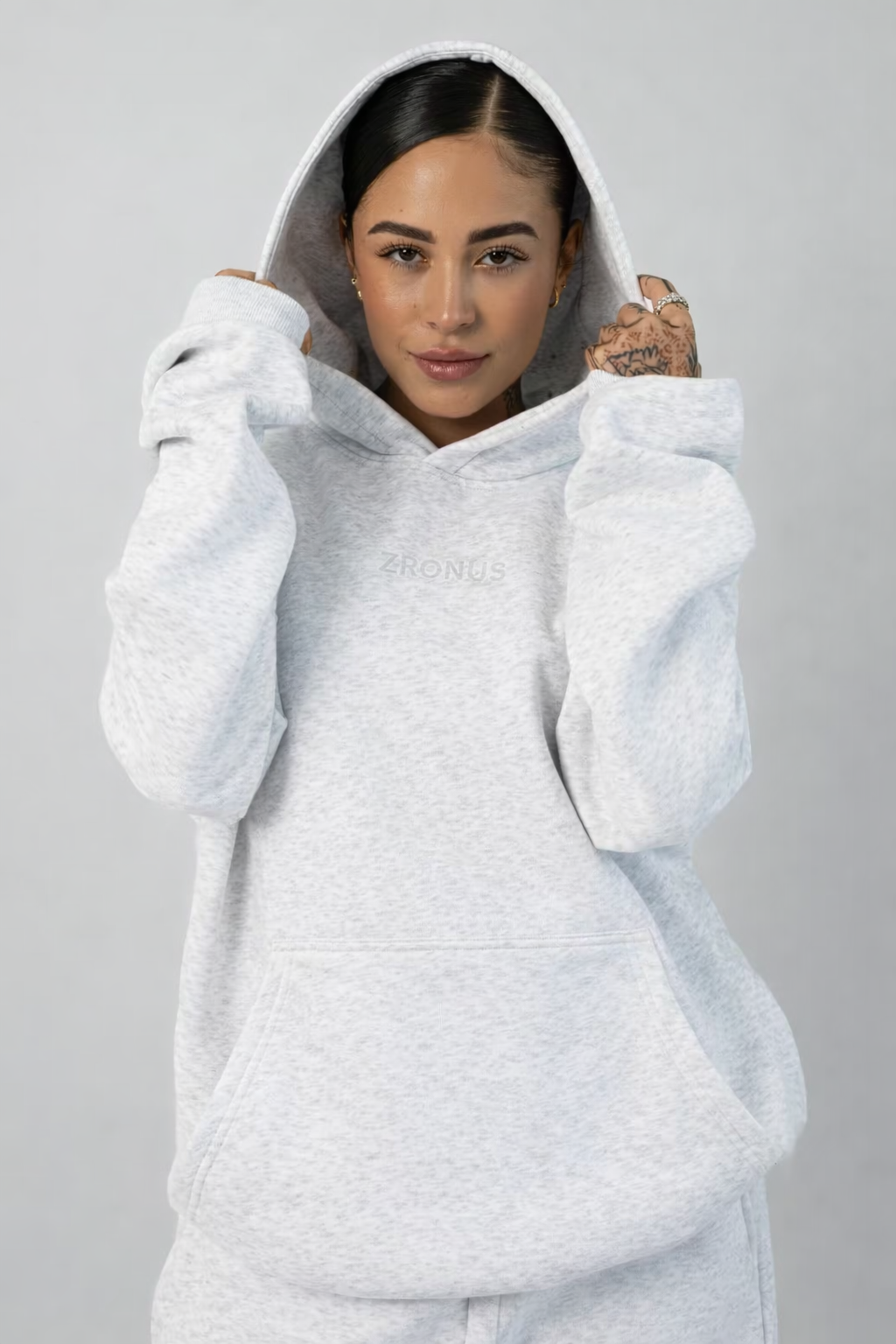 Light Heather Grey Signature Hoodie