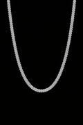 Cuban Chain in White Gold - 8mm