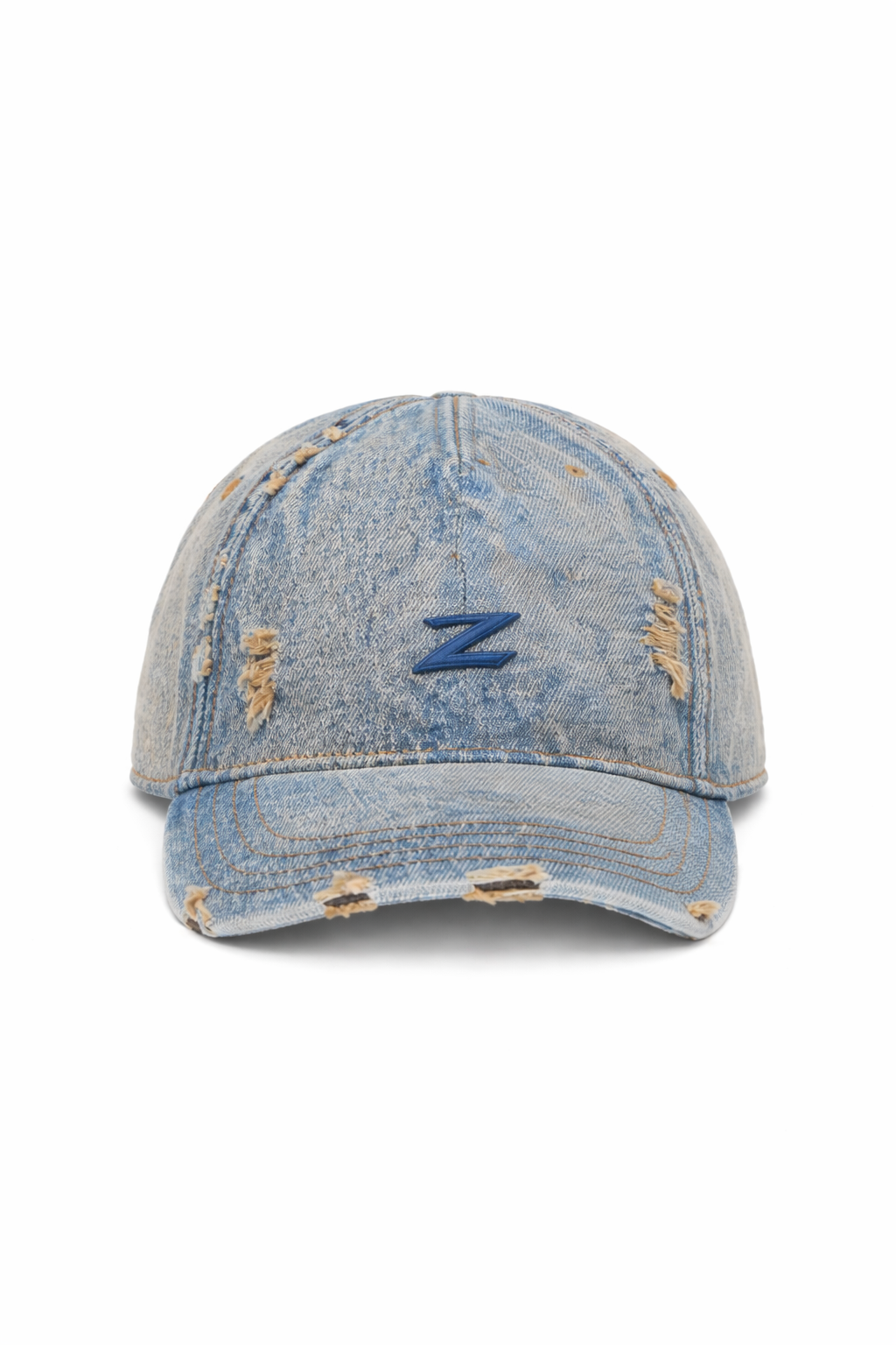 ZRONUS Distressed Denim Signature Cap